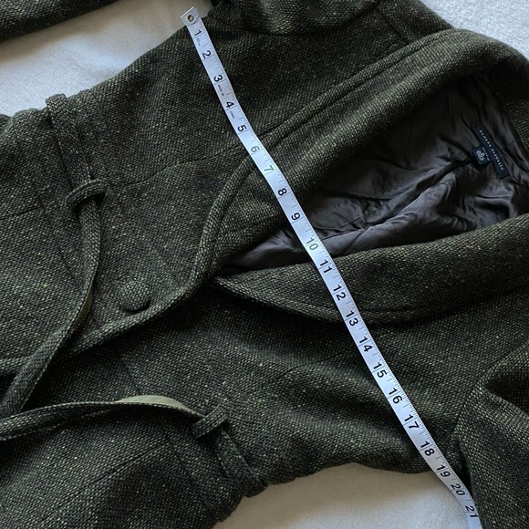 🍁Vintage Banana Republic Petalum Blazer Jacket olive green front button and belt - Picture 10 of 13